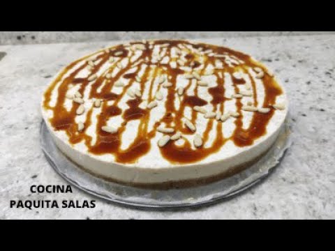 TARTA DE GALLETAS Y CUAJADA con thermomix/RECETA  FACIL/COCINA PAQUITA SALAS