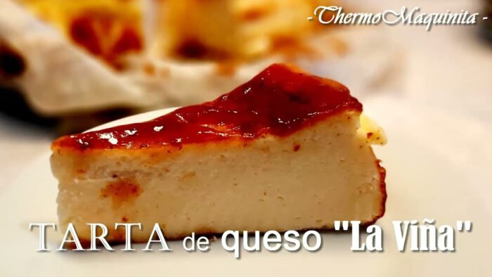 TARTA de queso estilo "La Viña" con THERMOMIX®. La más CREMOSA y FAMOSA del mundo.