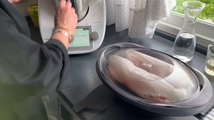 Truchas en papillote con Thermomix