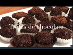 Trufas de chocolate con Thermomix receta realizada por Justa Molina