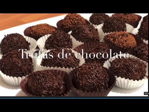 Trufas de chocolate con Thermomix receta realizada por Justa Molina