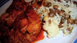 Arroz con guandú, receta panameña