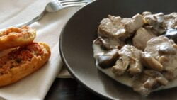 Cerdo con champiñones, receta asiática