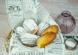 Conchas francesas o madeleines con vainilla