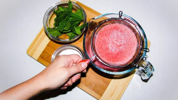 Receta mexicana de agua de sandía