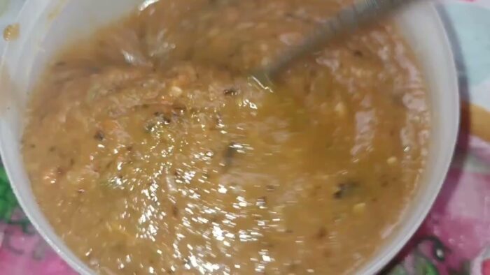 salsa roja en freidora de aire