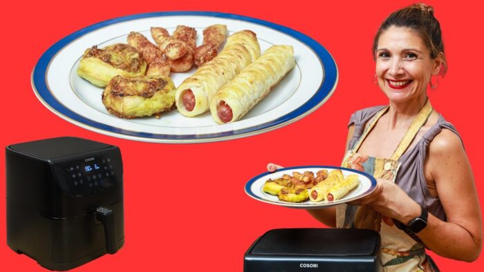 ✅ 3 aperitivos con HOJALDRE en FREIDORA DE AIRE 😋 / Cosori air fryer