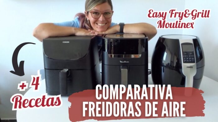 4 Recetas FREIDORA DE AIRE Fáciles *Opinión Easy Fry & Grill MOULINEX* Comparativa Air Fryer