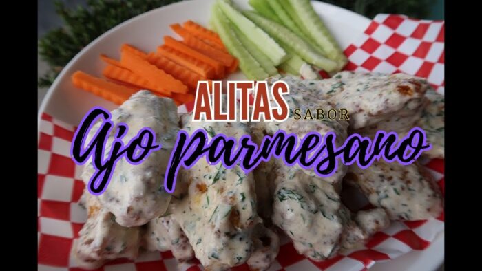 Alitas Sabor Ajo PARMESANO | Receta en la Freidora de Aire | Erika Blop