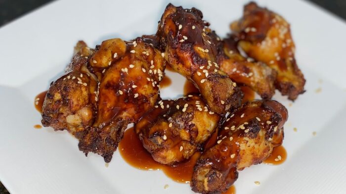 Alitas con Salsa Teriyaki en Freidora de Aire