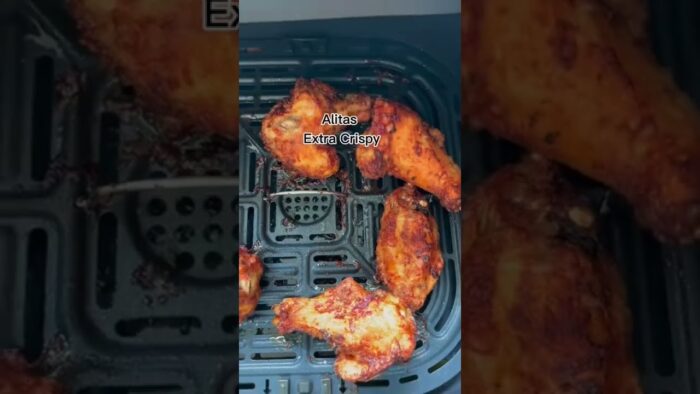 Alitas extra crujientes en el airfryer (air fryer o freidora de aire)