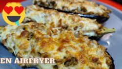 BERENJENAS RELLENAS EN FREIDORA DE AIRE