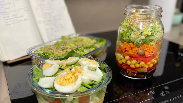 Batch cooking de ensaladas en tarro con Thermomix (pasta, arroz y garbanzos)