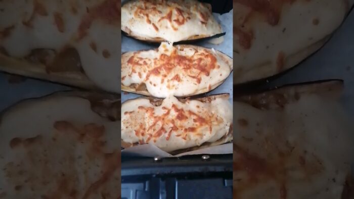 Berenjenas rellenos en freidora de aire