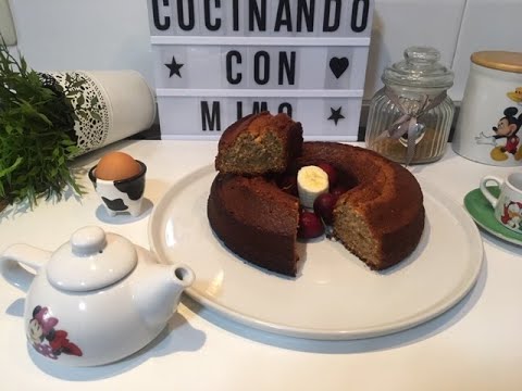 Bizcocho De Plátano 🍌 Con” THERMOMIX Y Sin THERMOMIX”🥧