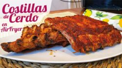 COSTILLAS DE CERDO EN FREIDORA DE AIRE | Receta COSTILLAS ADOBADAS