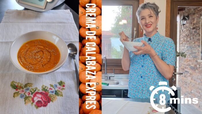 🎃 CREMA DE CALABAZA EXPRES ⏰ EN SÓLO 8 MINUTOS 🎃 con Thermomix® #TM6 #TM5 #TM31 🔝