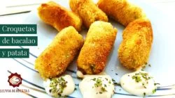 CROQUETAS DE BACALAO Y PATATA  / RECETA THERMOMIX (pocos ingredientes)