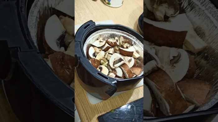 Champiñones al ajillo en freidora de aire@lacocinadepipo9733