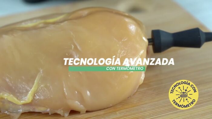 Chefman Freidora de aire de 7.5 Litros con termómetro de sonda, 8 funciones preestablecidas