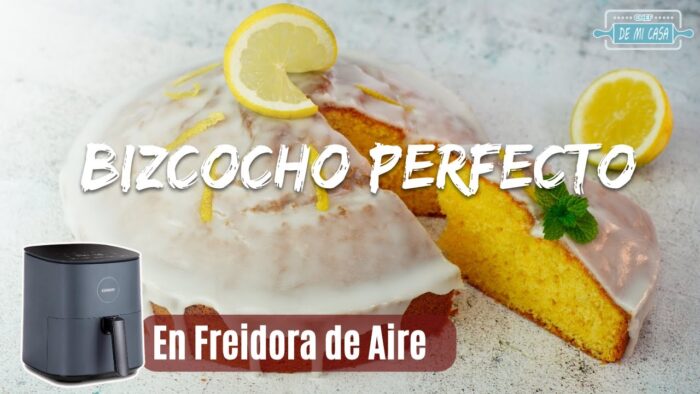 🍰 Cómo hacer BIZCOCHO CASERO PERFECTO en FREIDORA de AIRE ¡Delicioso! 😋 Recetas Cosori Airfryer