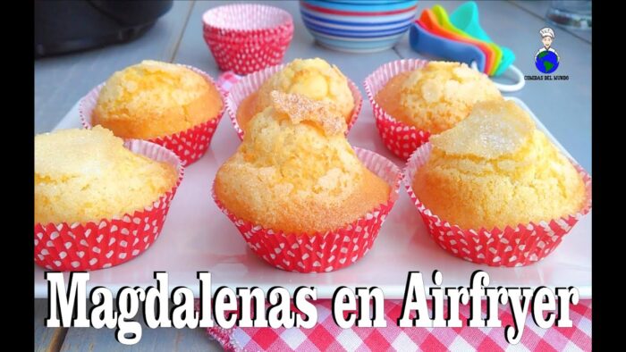 Como hacer Magdalenas en Airfryer | Freidora de Aire | Receta Definitiva.