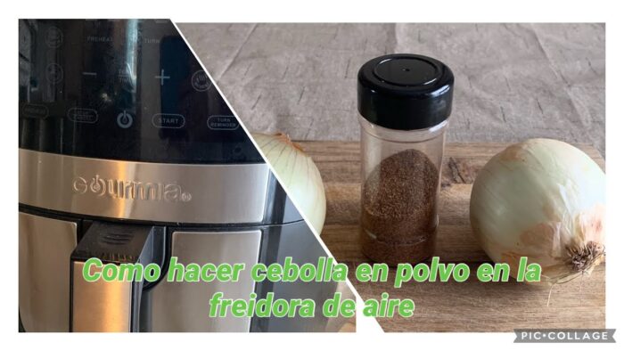 Como hacer cebolla en polvo en la freidora de aire/Gourmia 5.7L