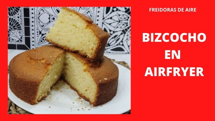 🍰 Cómo hacer un BIZCOCHO en la FREIDORA DE AIRE ( AIRFRYER)😍 BAKE&FRY 3000 TOUCH de CECOTEC