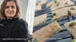 Crackers keto, pan, aperitivo #lowcarb #singluten receta Thermomix