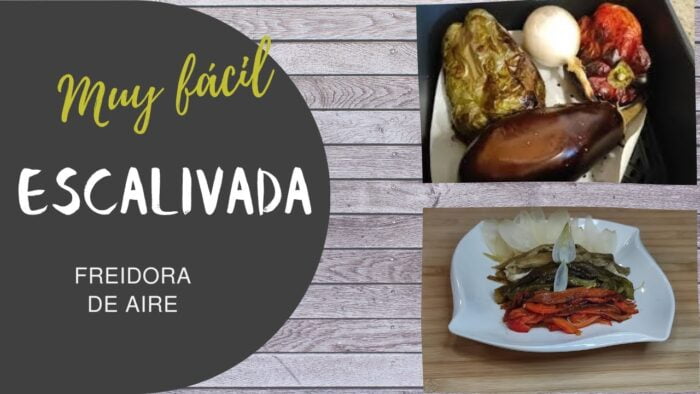 ESCALIVADA en FREIDORA DE AIRE muy FÁCIL 😋. Recetas freidora de aire