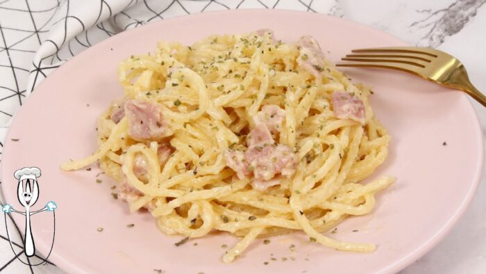 🍝Espaguetis CARBONARA (de nata) en Thermomix🍝 #espaguetis #carbonara #thermomix