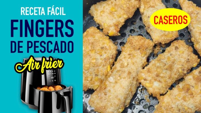 🔥🐟FINGERS de PESCADO en AIRFRYER | Recetas con FREIDORA DE AIRE SIN ACEITE