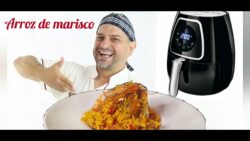 FREIDORA DE AIRE Hoy Arroz Con Mariscos, todo hecho en la freidora KOENIC. Sofrito Incluido.