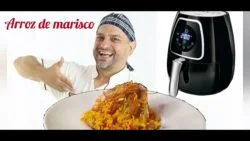 FREIDORA DE AIRE Hoy Arroz Con Mariscos, todo hecho en la freidora KOENIC. Sofrito Incluido.