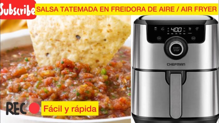 FREIDORA DE AIRE/ air fryer  hicimos SALSA tatemada