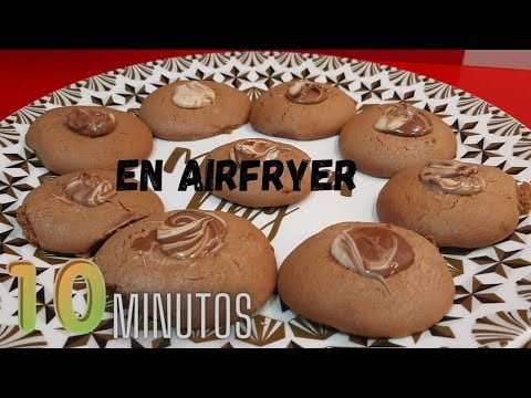 ✅ GALLETAS 🍪 DE NOCILLA EN FREIDORA DE AIRE. Listas en 10 minutos