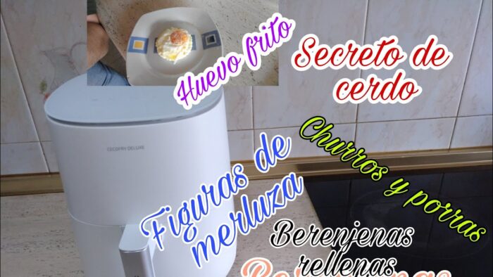 Huevo frito y recetas con la freidora de aire CECOFRY DELUXE de Cecotec
