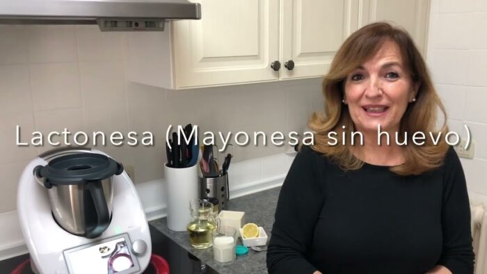 Lactonesa (mayonesa sin huevo) con Thermomix/ Realizada por Justa Molina       #JustaMolina