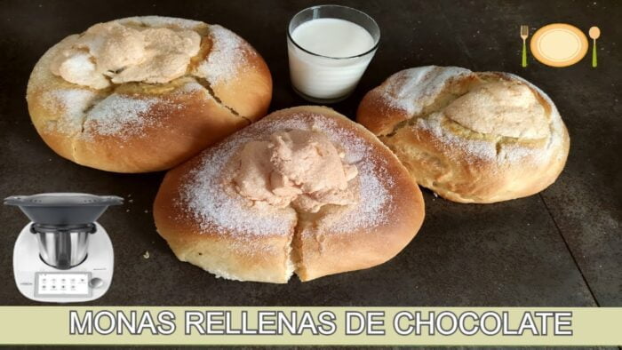 MONAS DE PASCUA RELLENAS DE CHOCOLATE con THERMOMIX
