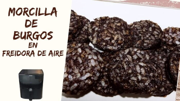😋 MORCILLA de BURGOS FRITA en FREIDORA de AIRE (AirFryer)  ¡Deliciosa! 😋