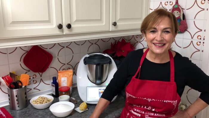 Mazapán-Calissons Con Thermomix/ receta realizada por Justa Molina
