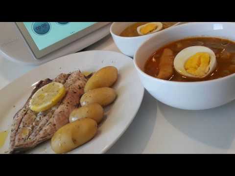 Menú MENESTRA de VERDURAS y PESCADO al Vapor con Thermomix de ThermoMaquinita