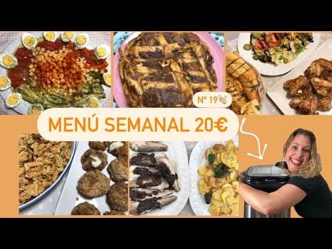 🍍Menú SEMANAL por 20€ #19 con FREIDORA DE AIRE. ¿Realmente merece la pena?