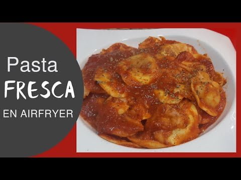 PASTA FRESCA EN FREIDORA DE AIRE 🍝|| Lista en 10 minutos @cosoriespana #airfryer #freidoradeaire