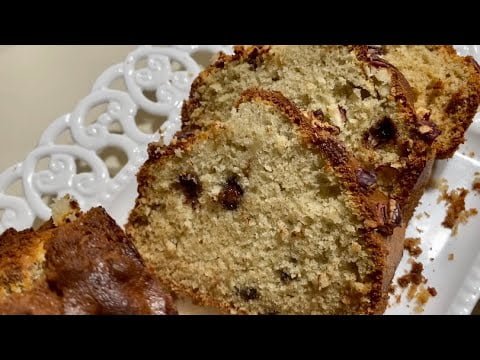 Pan de plátano 🍌 súper fácil en la freidora de aire | pan de plátano en freidora de aire
