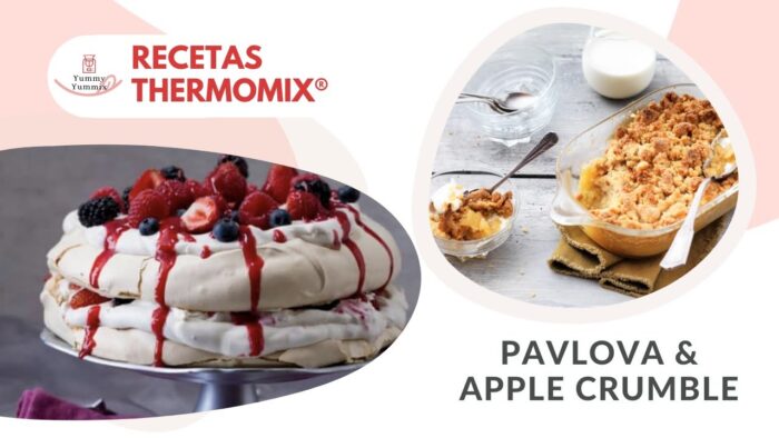 Pavova & Apple Crumble con Thermomix