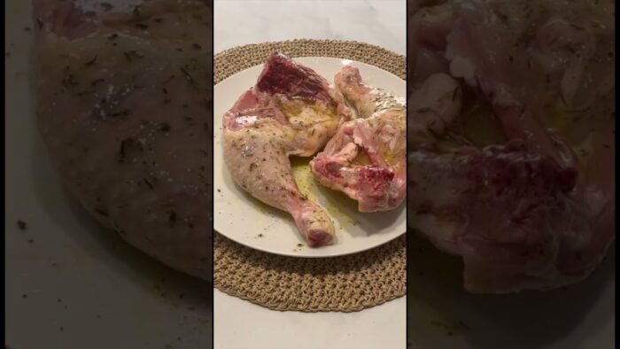 Pollo asado en freidora de aire