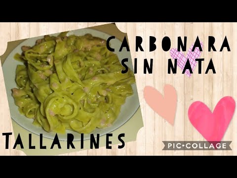 📍RECETA: Tallarines en salsa Carbonara SIN NATA | Receta Thermomix