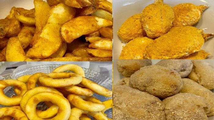 RECETAS CON FREIDORA DE  AIRE FRITOS CONGELADOS VARIADOS !!