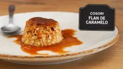 Receta de flan con caramelo en freidora de aire Cosori